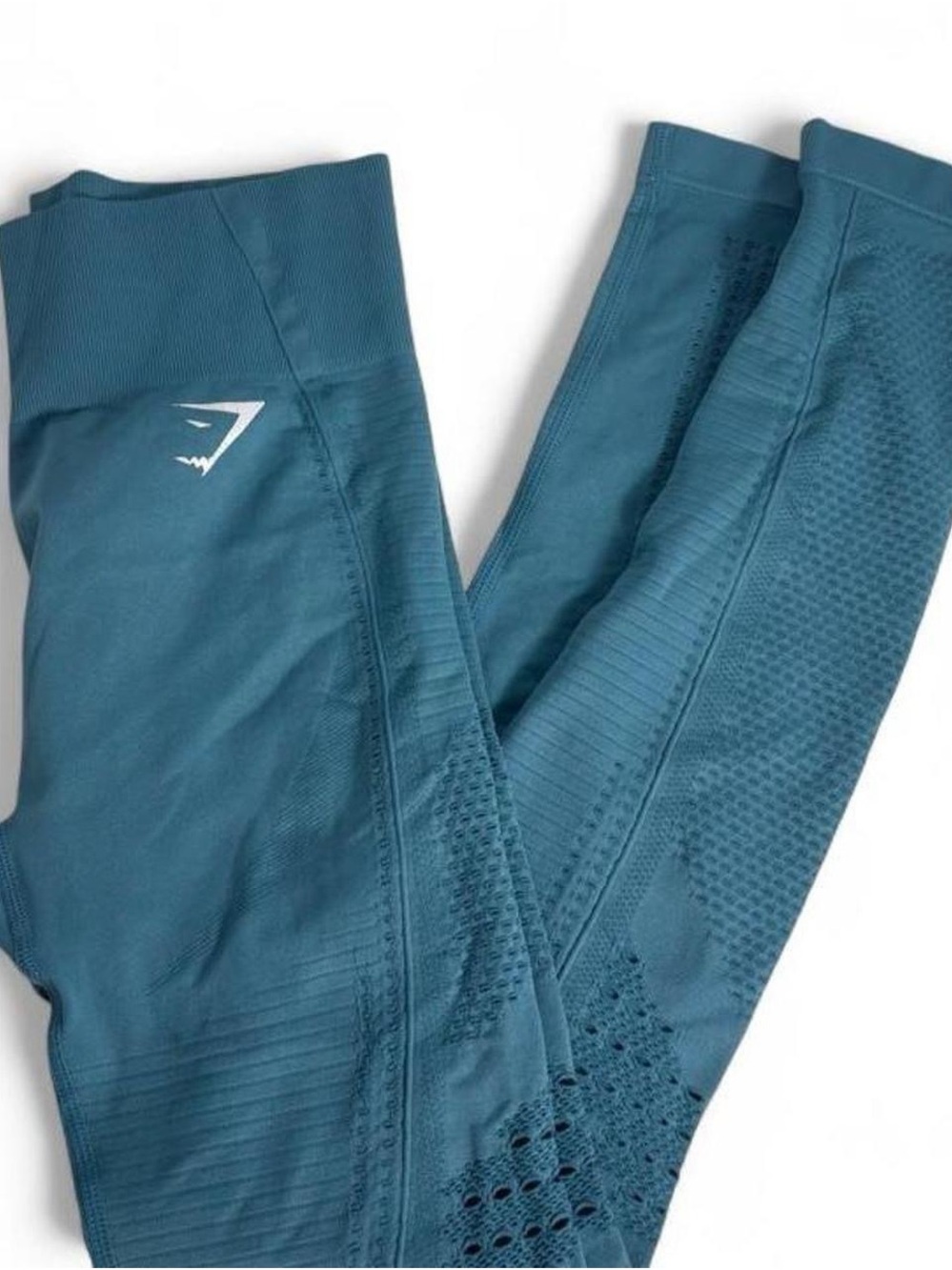 Gymshark Seamless High-Rise Leggings in Teal Blue